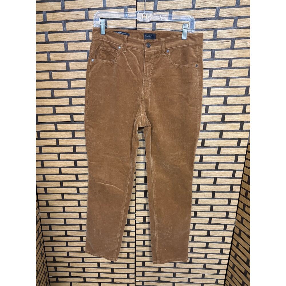 Talbots Brown Corduroy Straight‎ Leg Pants Size 6P
